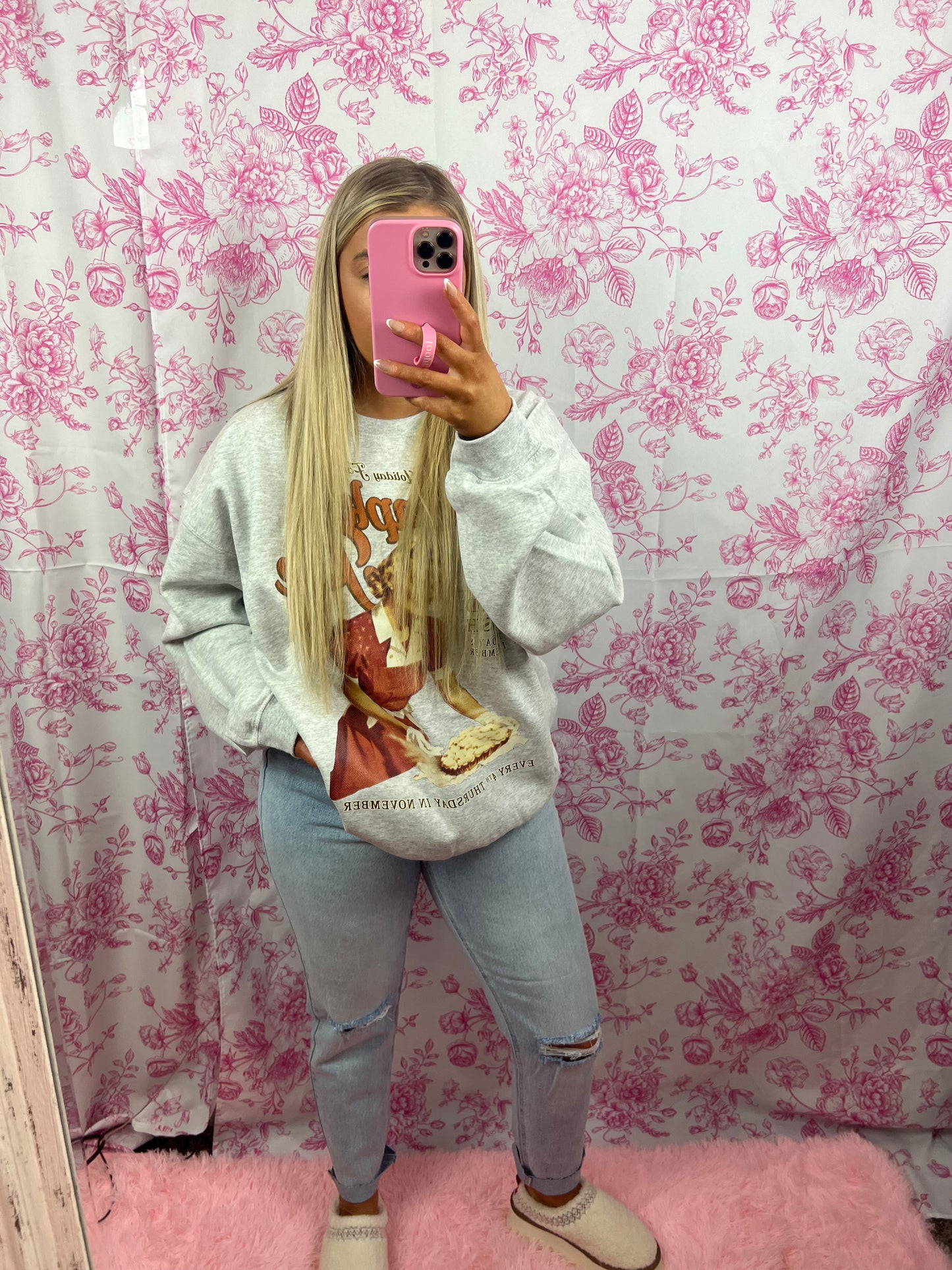 Oversized Pumpkin Pie Sweatshirt