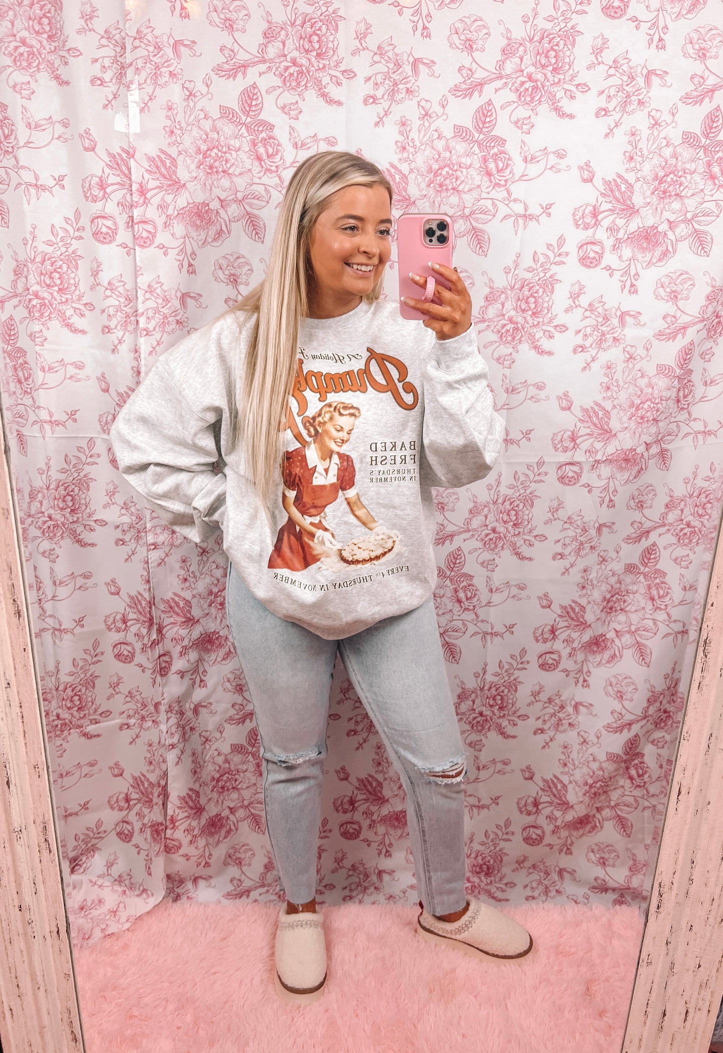 Oversized Pumpkin Pie Sweatshirt