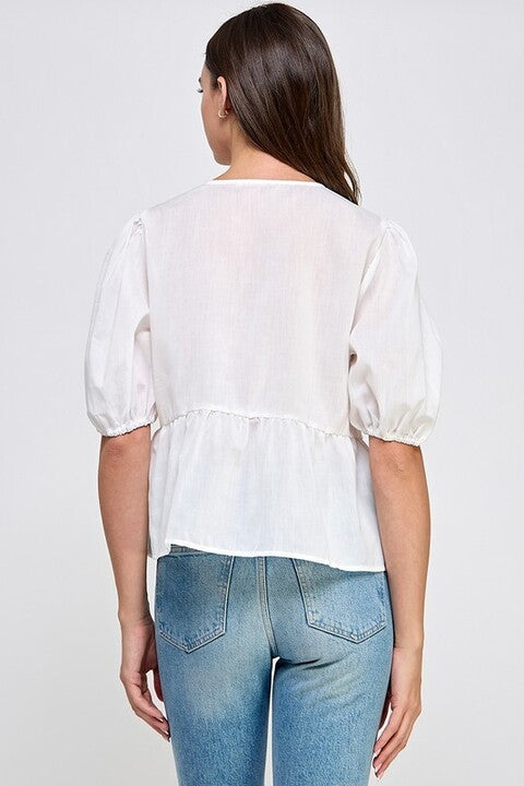 Shabby Chic Tie Knot Top