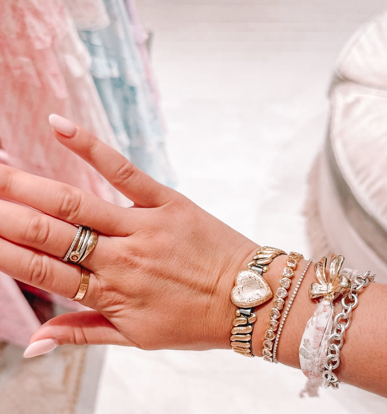 Blush Bell Bracelet