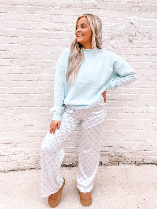 Blue Coquette Pj Pants