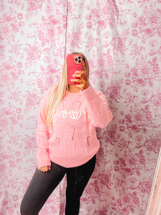 Merry Candy Cane Sweater