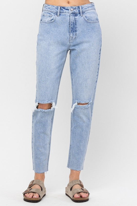 Light Wash Mom Jeans