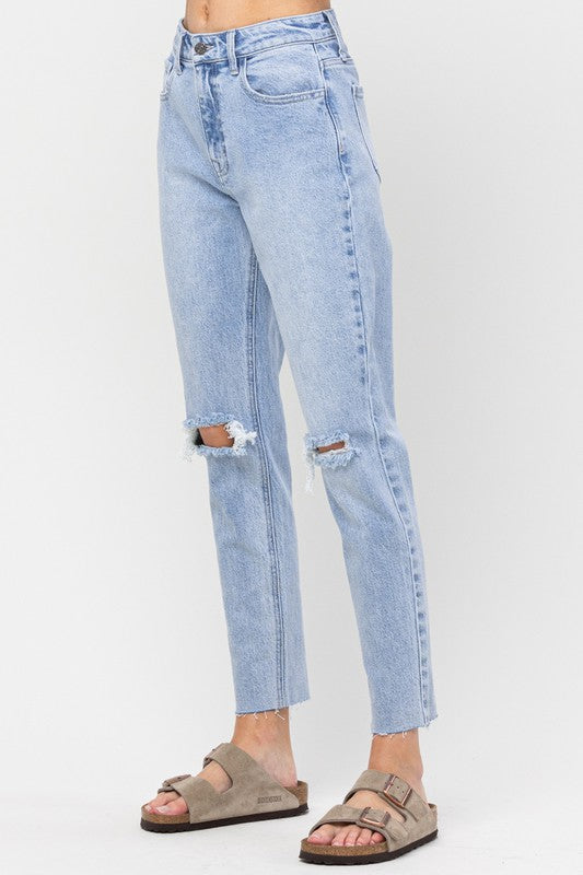 Light Wash Mom Jeans