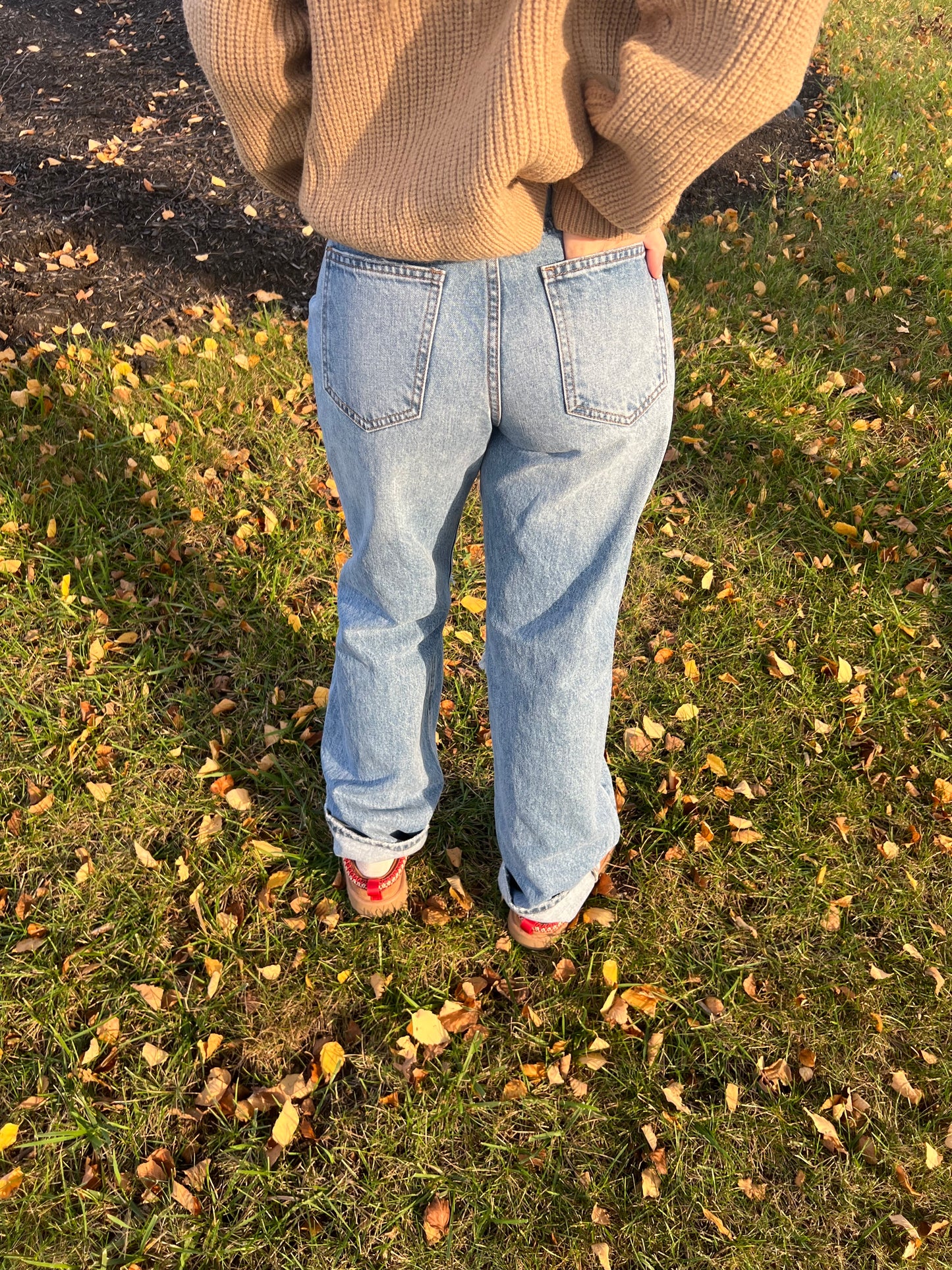 High Rise Boyfriend Jeans