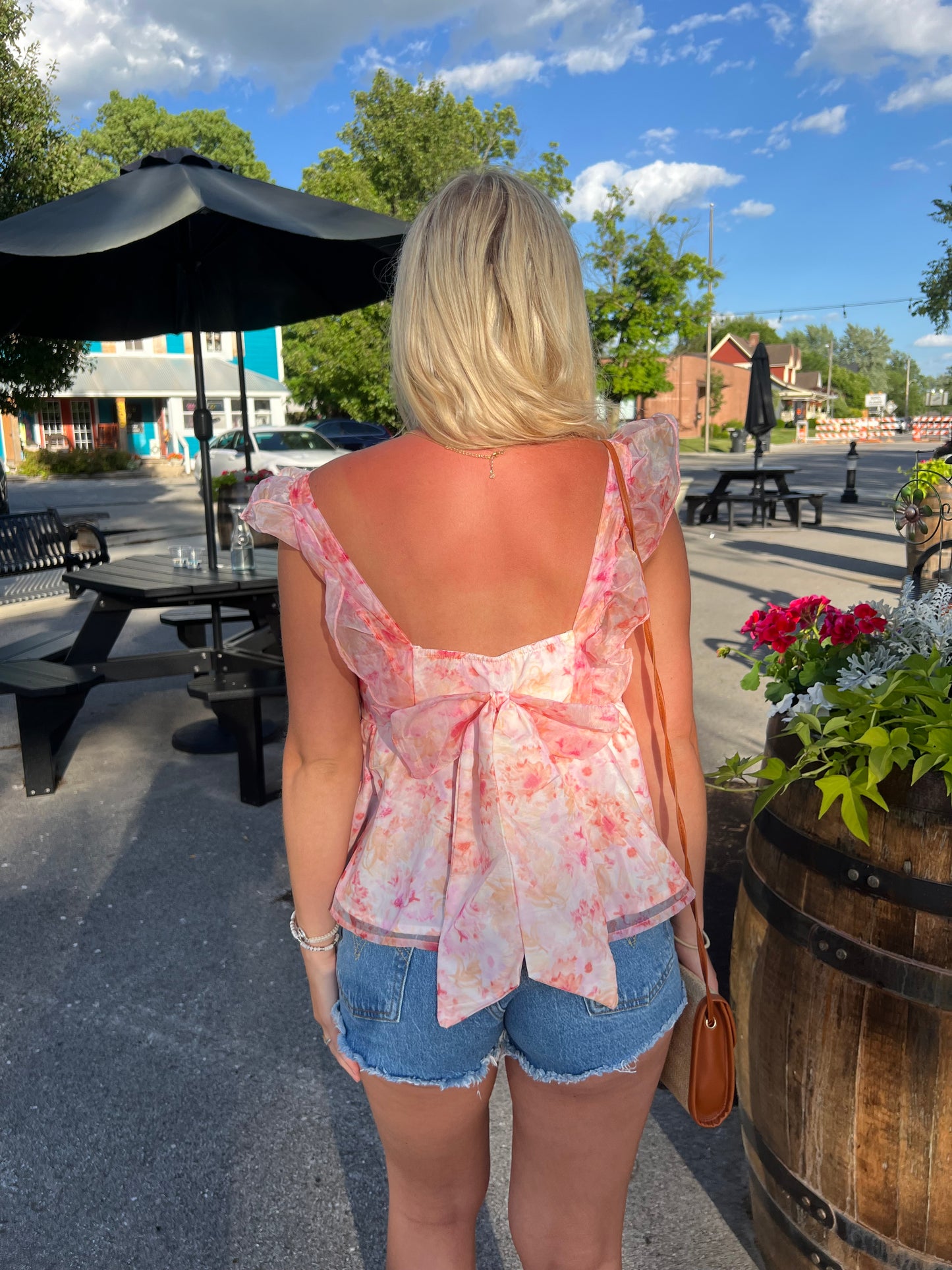 Floral Bow Top