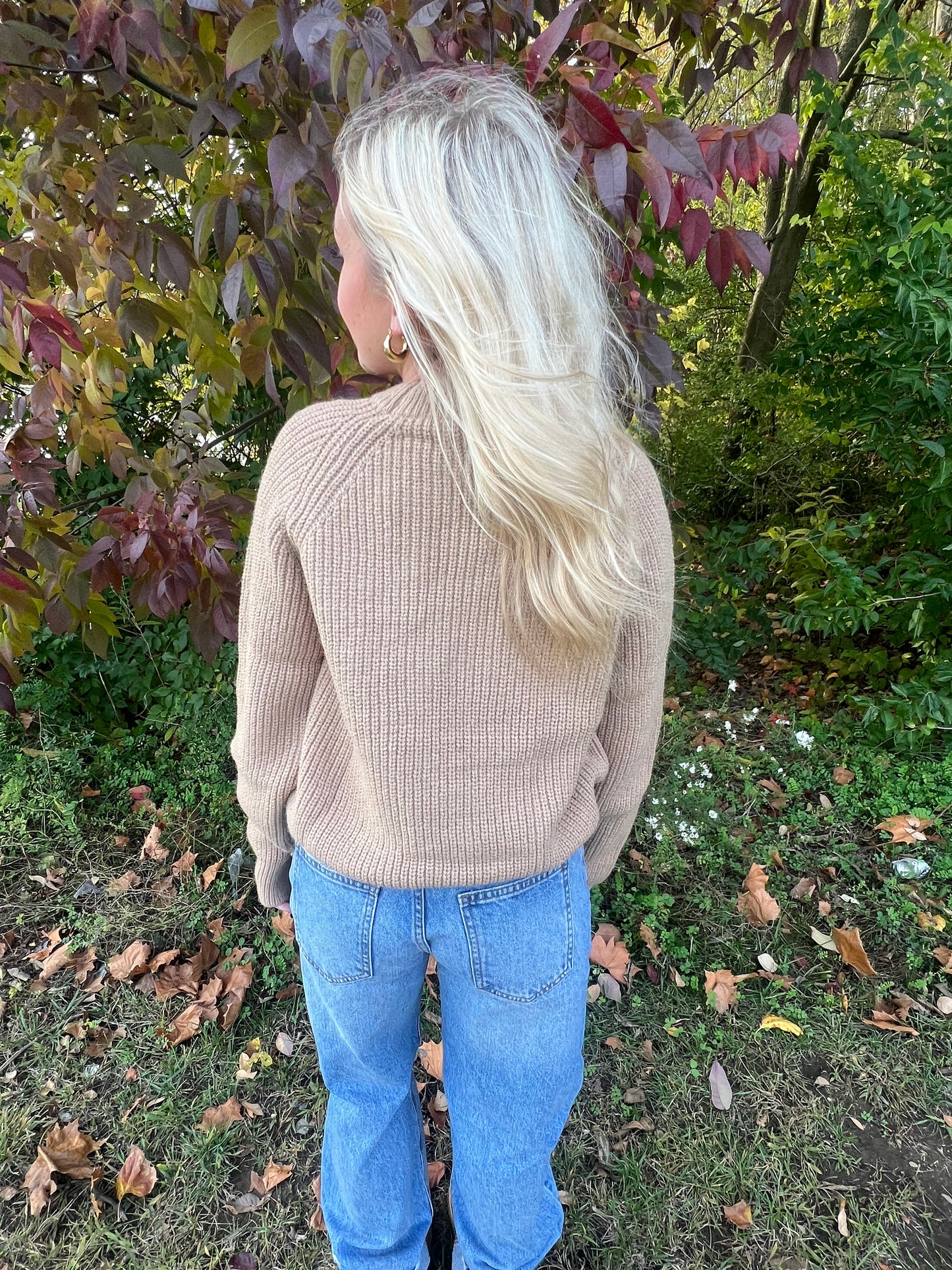 Taupe Crewneck Sweater