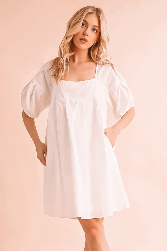 Square Neck Babydoll Dress