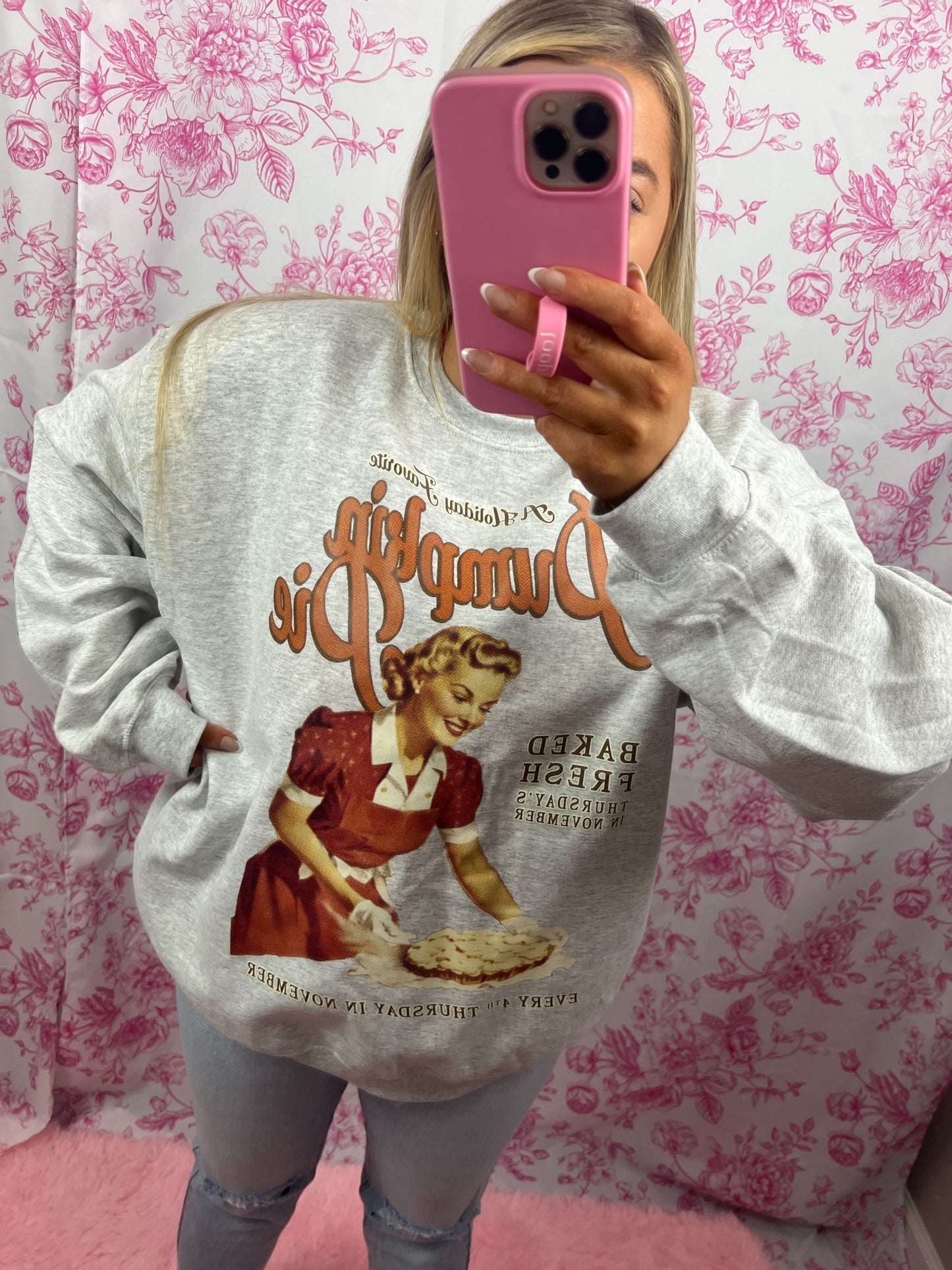 Oversized Pumpkin Pie Sweatshirt
