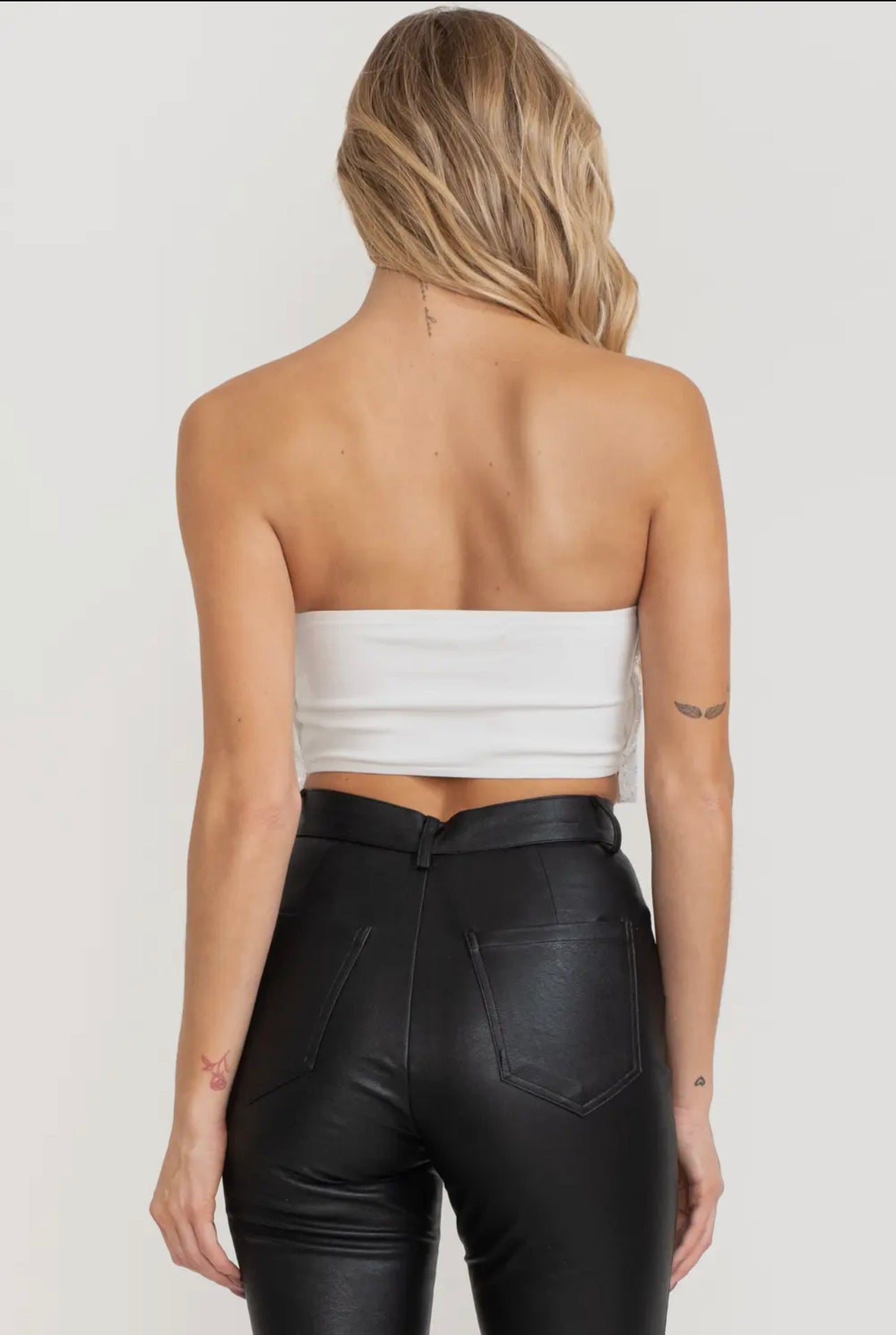 Cropped Sequin Ruffle Top
