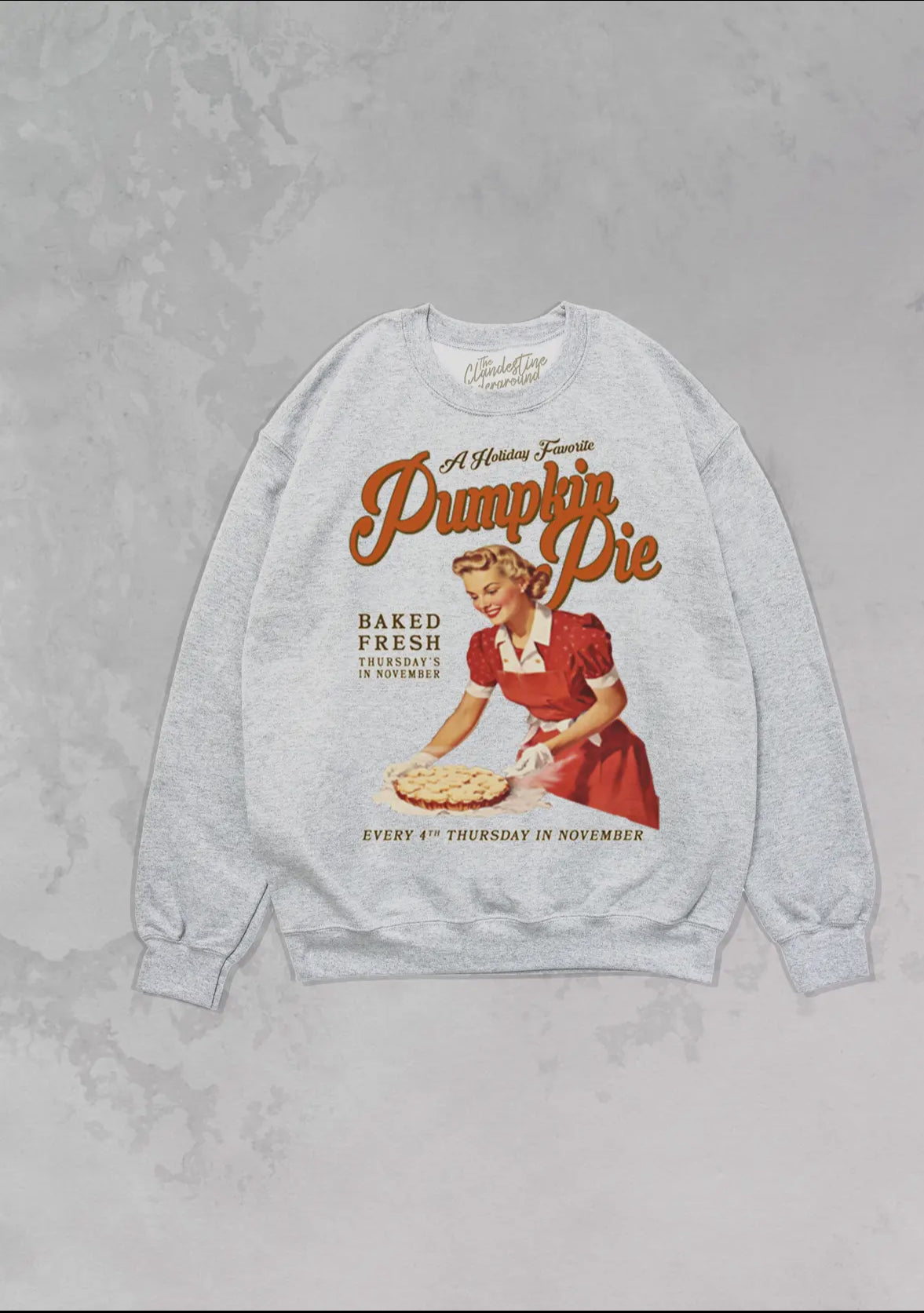 Oversized Pumpkin Pie Sweatshirt