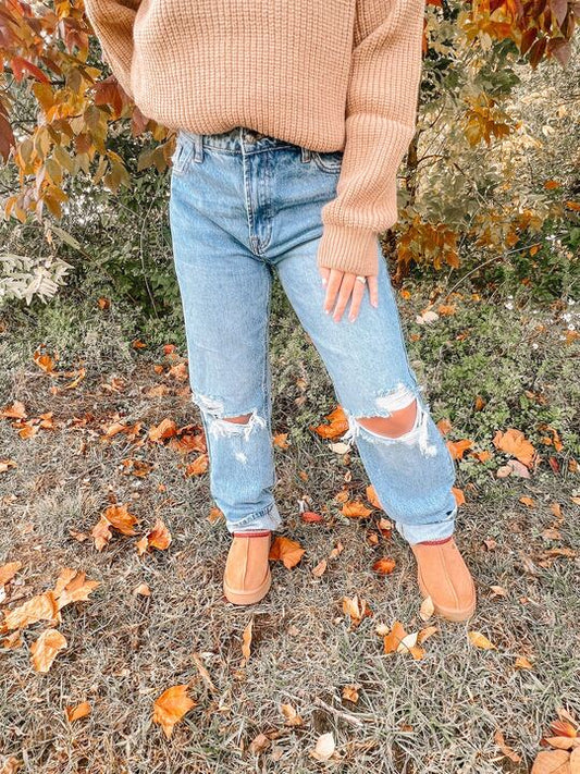 High Rise Boyfriend Jeans