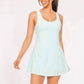 Teal Criss Cross Back Athletic Dress