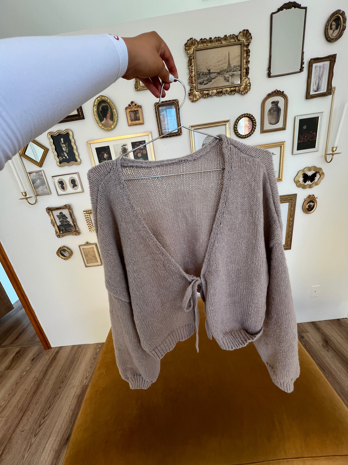 Taupe Reversible Sweater