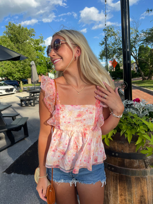 Floral Bow Top