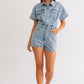 Denim Romper