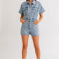 Denim Romper