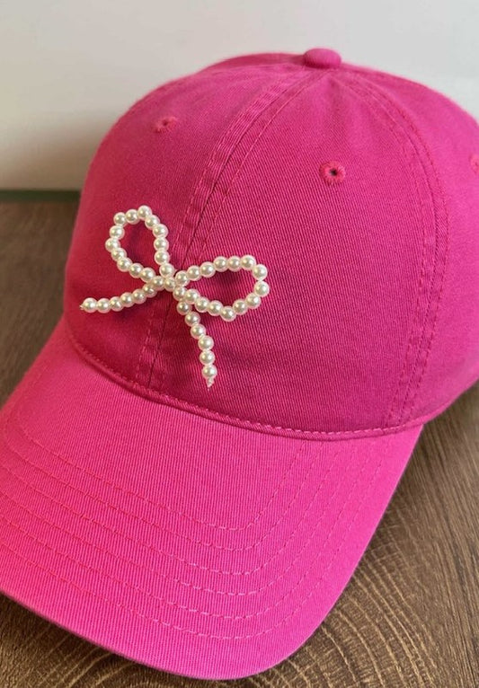 Pearl Bow Cap