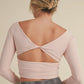 Blush Twist Back Top
