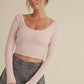 Blush Twist Back Top