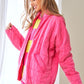 Hot Pink quilted Jacket