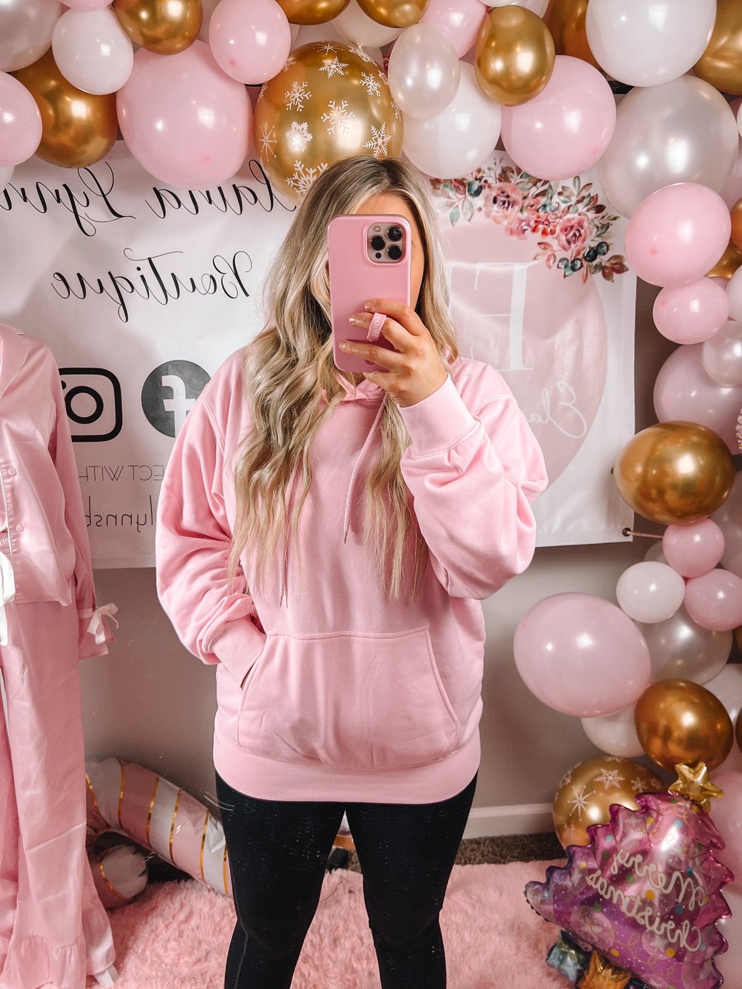 Bubblegum Pink Hoodie