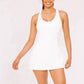 White Fit-and-Flare Athletic Dress