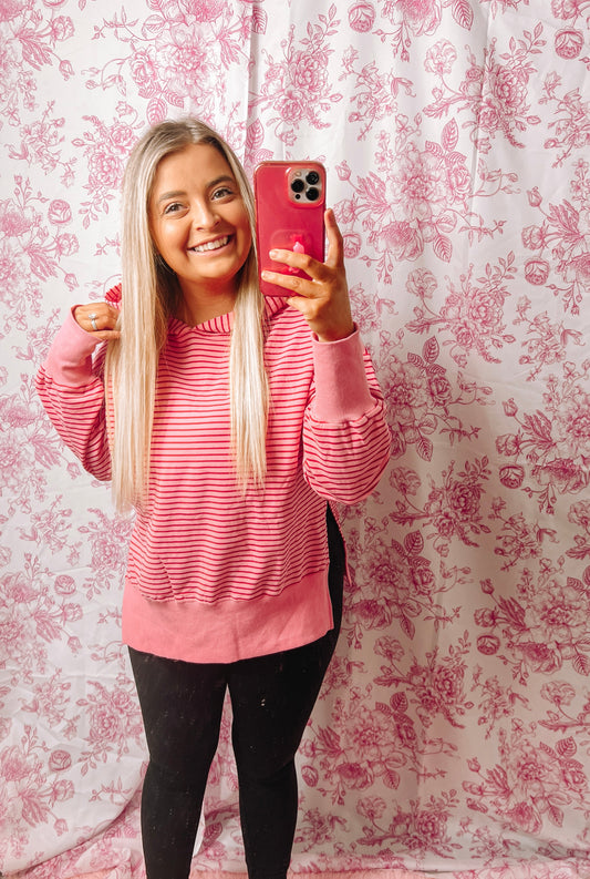 Striped Oversized Hoodie