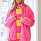 Hot Pink quilted Jacket