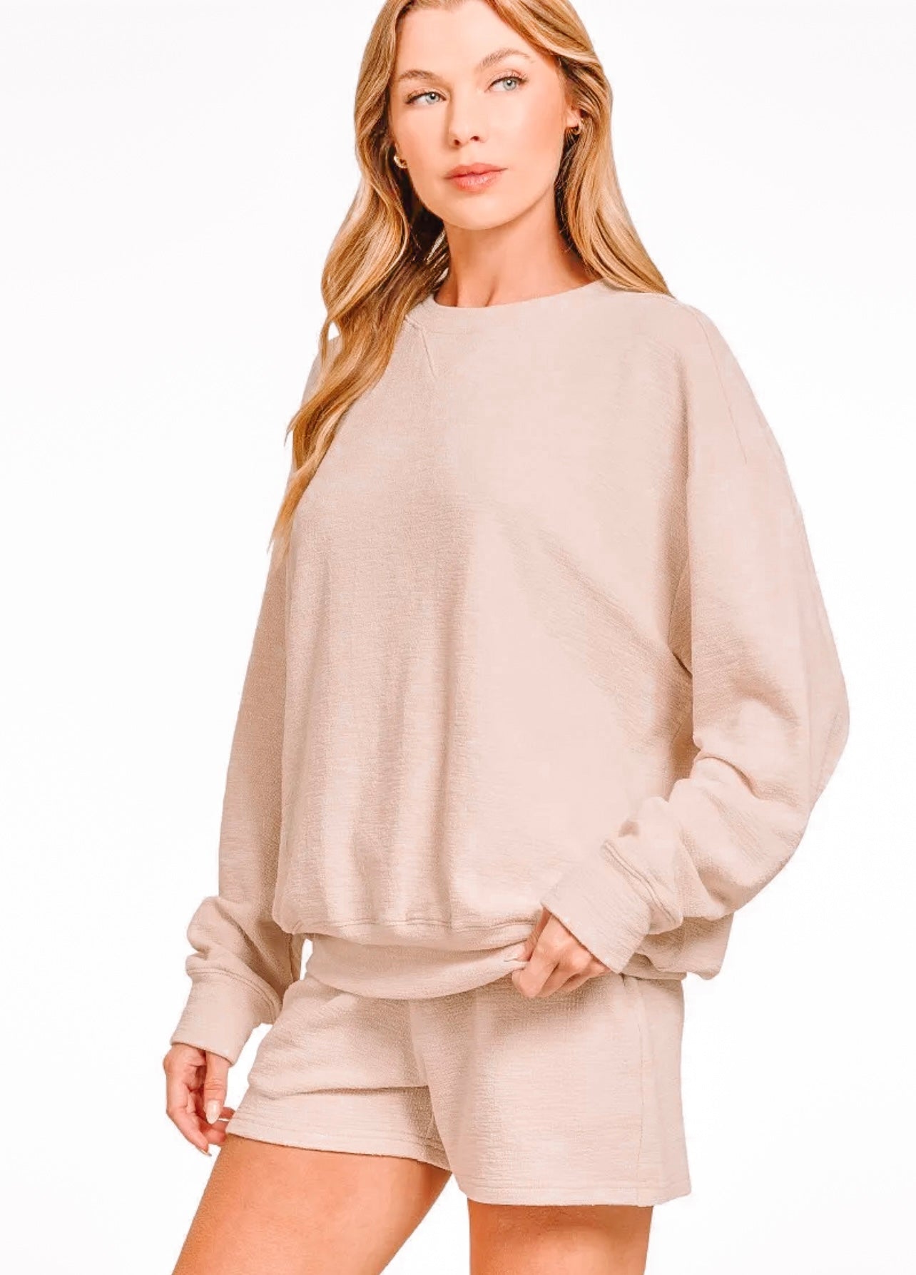Beige Sweat Set