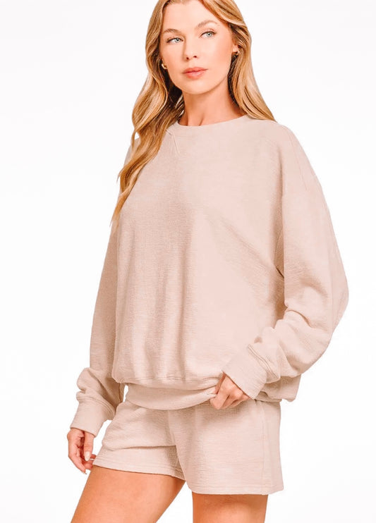 Beige Sweat Set