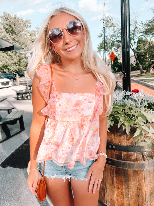 Floral Bow Top