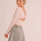 Blush Twist Back Top