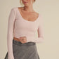 Blush Twist Back Top