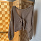 Taupe Reversible Sweater
