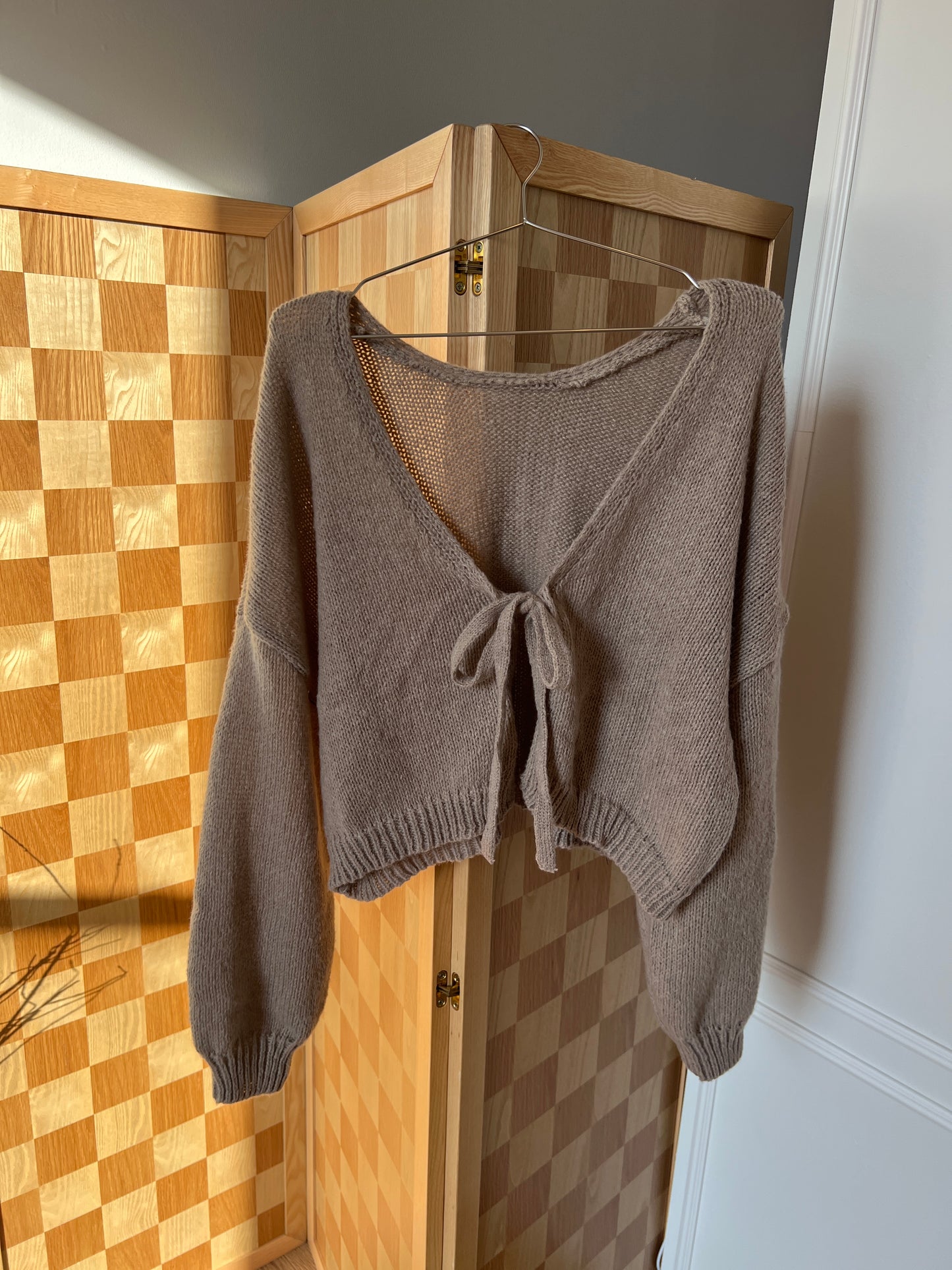 Taupe Reversible Sweater