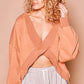 Terra Cotta Criss Cross Reversible Sweatshirt