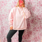 Blush Pink Mock Neck Sweatshirt