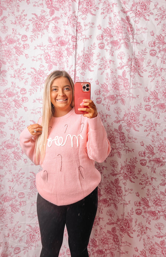 Merry Candy Cane Sweater