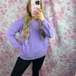 Lavender Hi-low Hem Sweatshirt