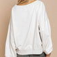 Grey Criss Cross Reversible Sweatshirt