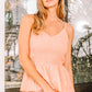 Cutie Coral Smocked Tank