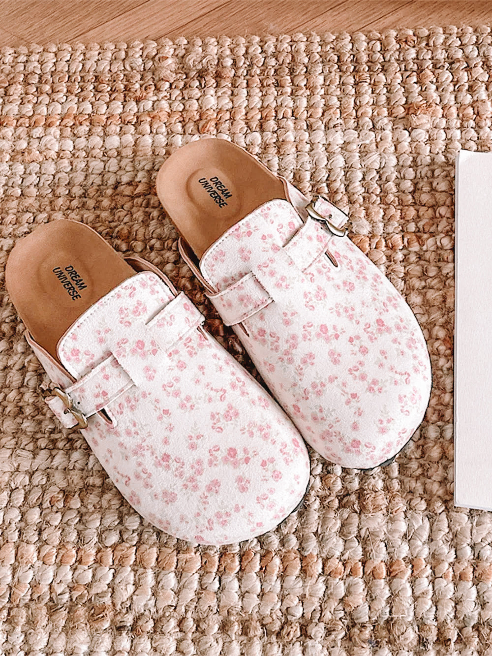 Floral Pattern Round Toe Slip-Ons