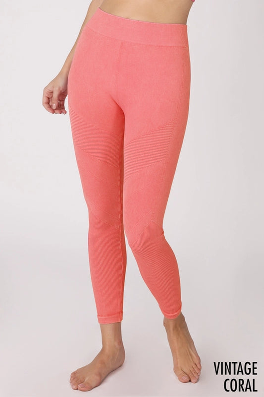 Vintage Coral Leggings