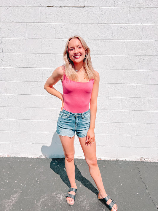 Pink Tank Bodysuit