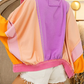 Color Block Zip Up Hoodie