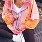 Color Block Zip Up Hoodie