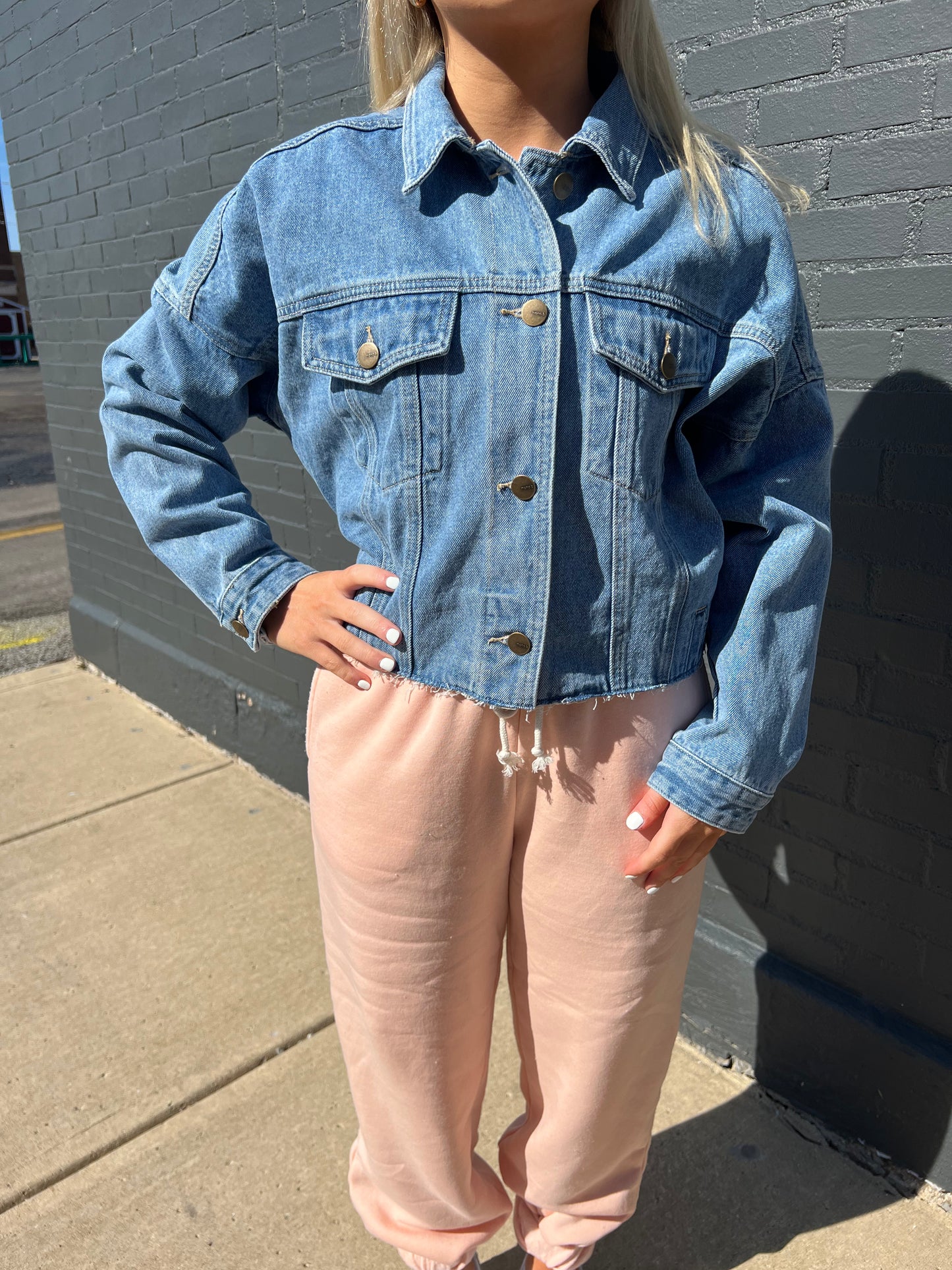 Cropped Denim Jacket